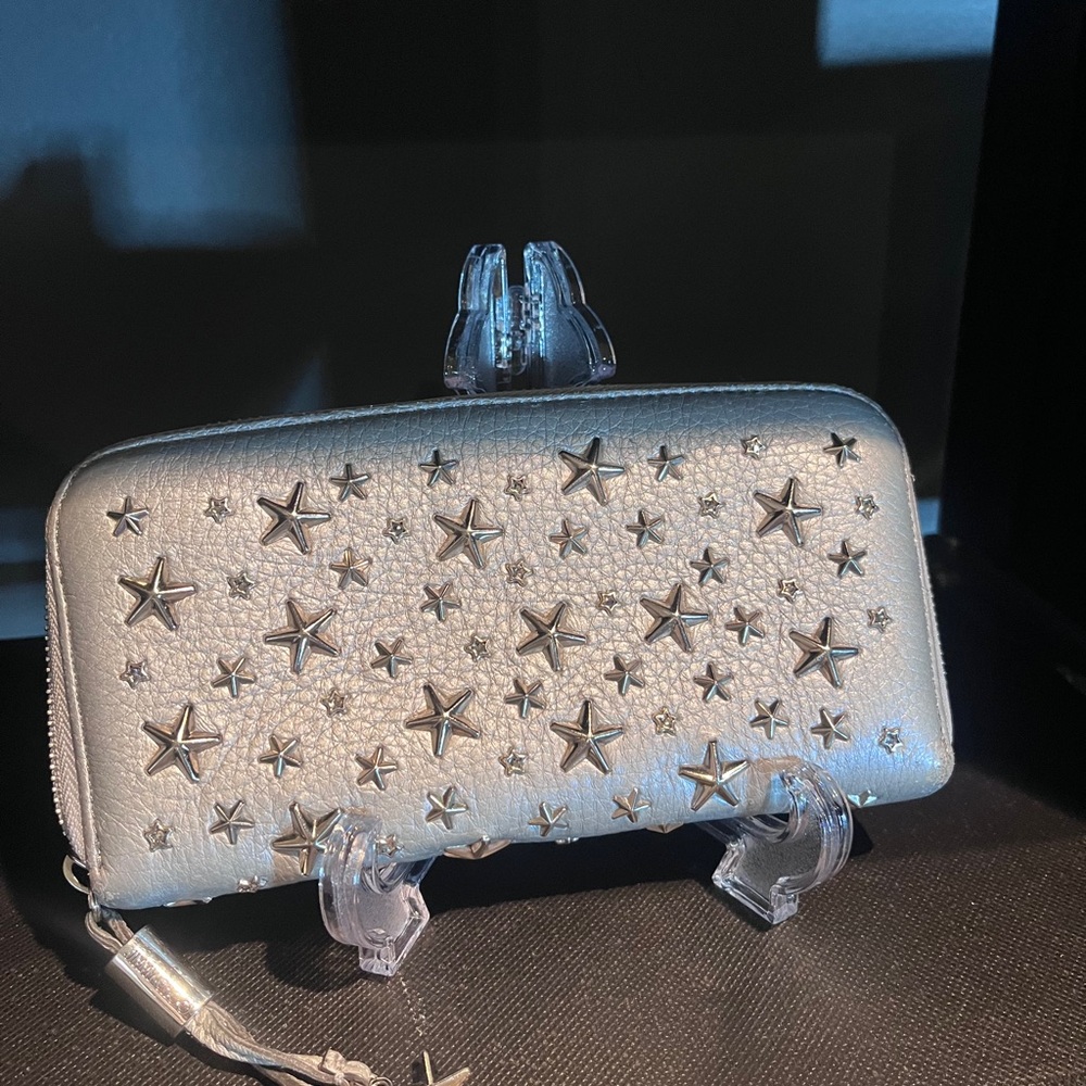 Jimmy Choo Silver Star Wallet